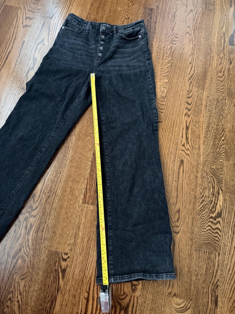 Judy Blue Washed Black High-Rise Wide-Leg Jeans 9/29 - Picture 10 of 10